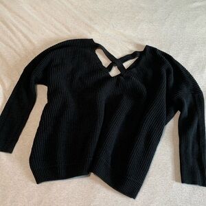 Cozy Batwing Sweater with Back Detail